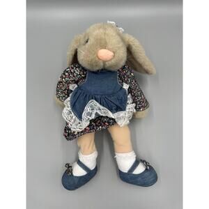 Vintage 1995 24K Polar Puff Candy Bunny Rabbit 16”Plush Mighty Star